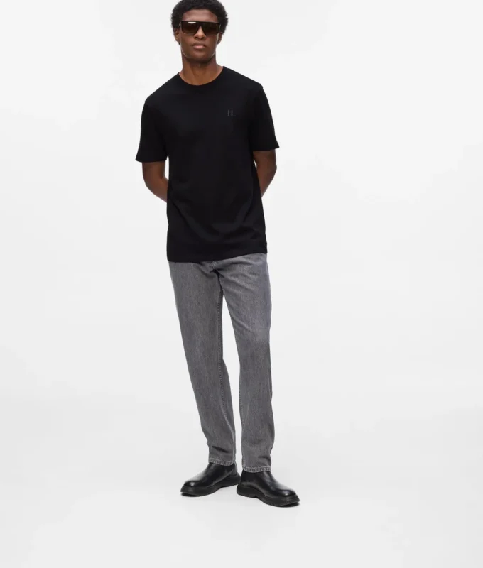 MONOGRAMM-T-SHIRT AUS WOLLMISCHUNG