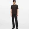 MONOGRAMM-T-SHIRT AUS WOLLMISCHUNG