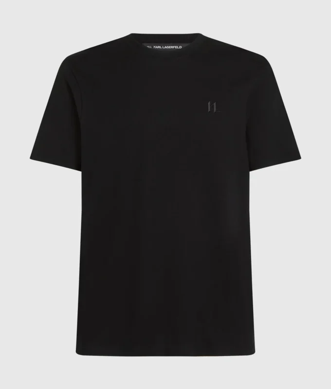 MONOGRAMM-T-SHIRT AUS WOLLMISCHUNG