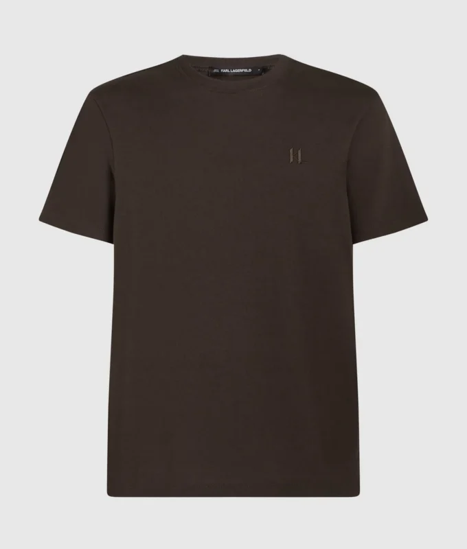 MONOGRAMM-T-SHIRT AUS WOLLMISCHUNG