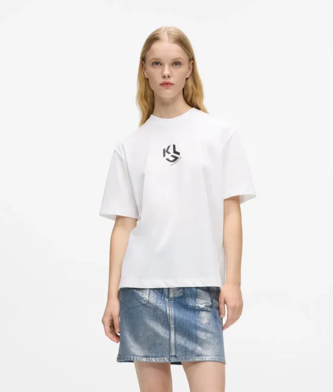 Monogramm-T-Shirt in regulärer Passform