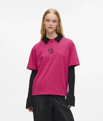 Monogramm-T-Shirt in regulärer Passform