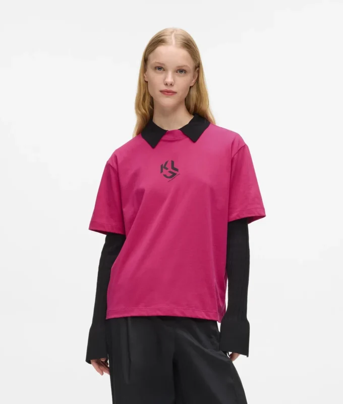 Monogramm-T-Shirt in regulärer Passform