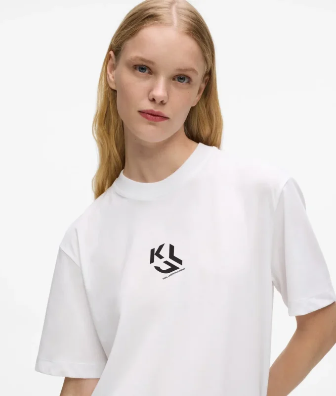 Monogramm-T-Shirt in regulärer Passform