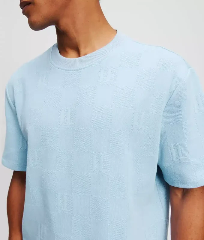 MONOGRAMM-T-SHIRT MIT KAROMUSTER