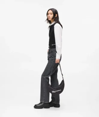 Nylon-Umhängetasche mit Logo