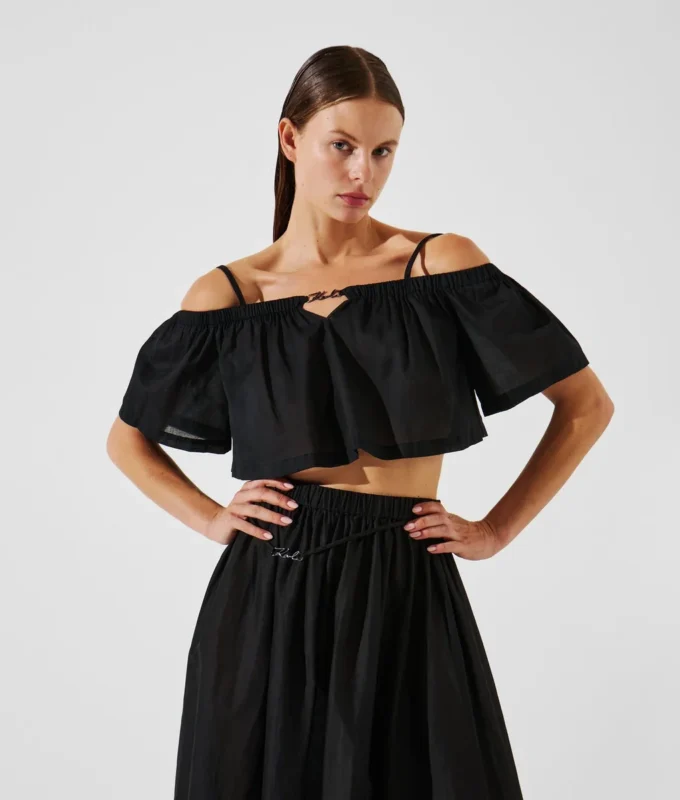 OFF-SHOULDER CROPPED BEACH TOP OFF-SHOULDER CROPPED BEACH TOP
