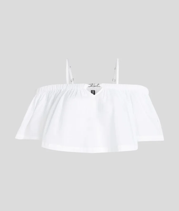 OFF-SHOULDER CROPPED BEACH TOP OFF-SHOULDER CROPPED BEACH TOP