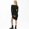 Off-Shoulder-Kleid mit Kordelzug