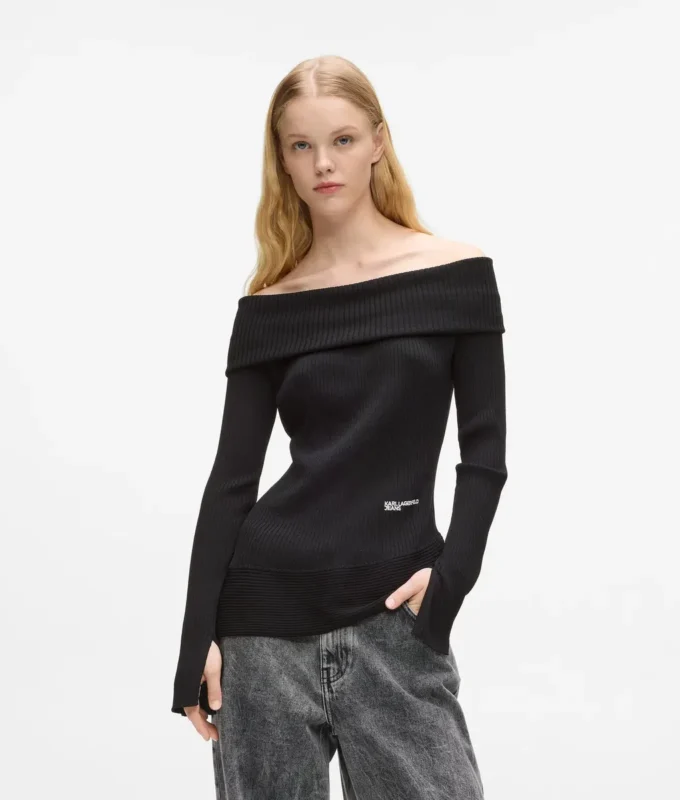 Off-Shoulder-Strickoberteil Off-Shoulder-Strickoberteil