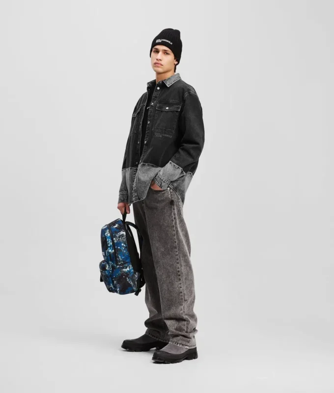 OMBRE DENIM OVERSHIRT