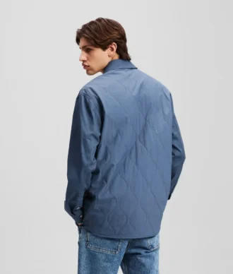 OVERSHIRT AUS MISCHMATERIAL OVERSHIRT AUS MISCHMATERIAL