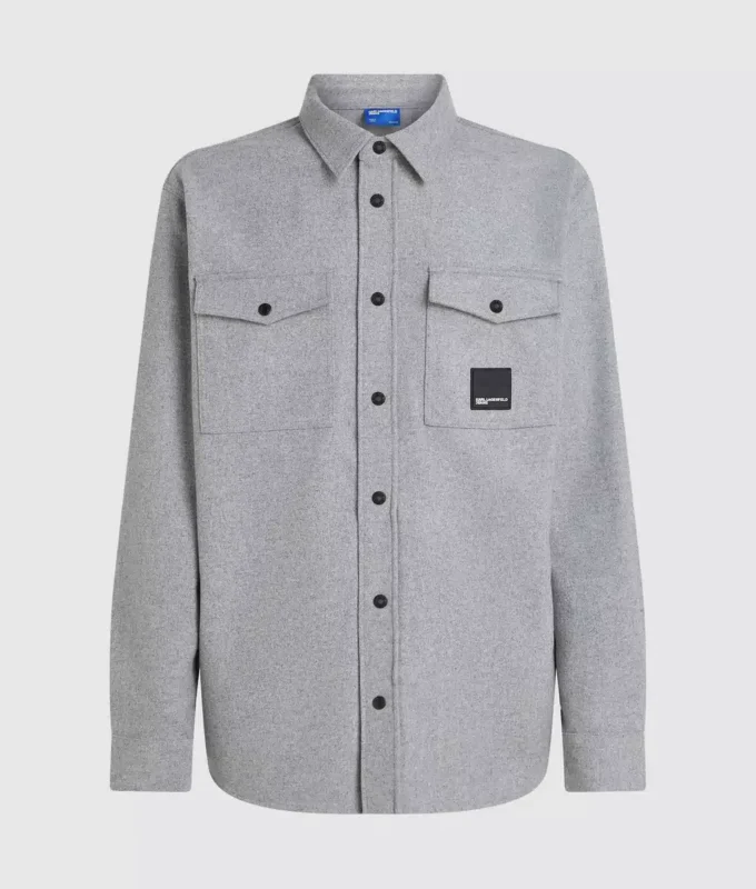 Overshirt aus Wollmischung Overshirt aus Wollmischung