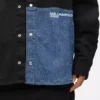Overshirt mit Denim-Einsätzen Overshirt mit Denim-Einsätzen