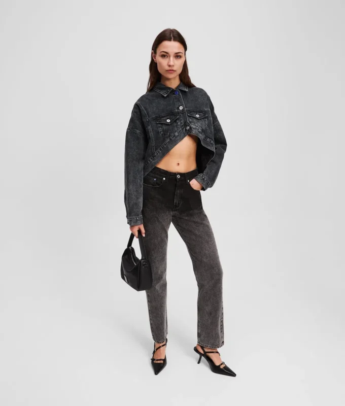 OVERSIZED CROPPED DENIM JACKET OVERSIZED CROPPED DENIM JACKET