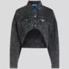 OVERSIZED CROPPED DENIM JACKET OVERSIZED CROPPED DENIM JACKET