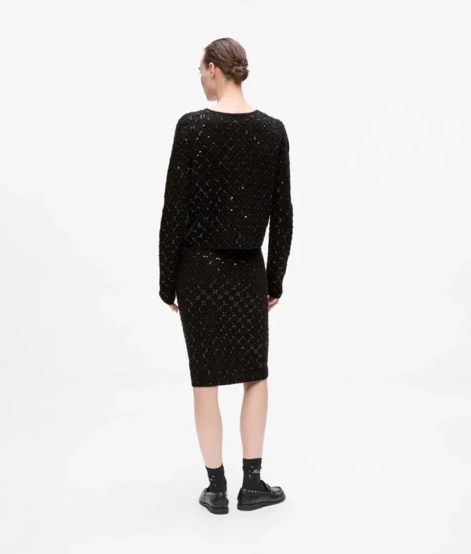 Pailletten-Strickjacke Pailletten-Strickjacke