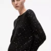 Pailletten-Strickjacke Pailletten-Strickjacke