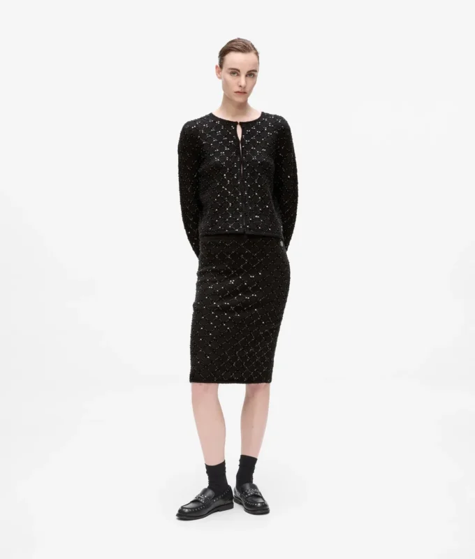 Pailletten-Strickjacke Pailletten-Strickjacke