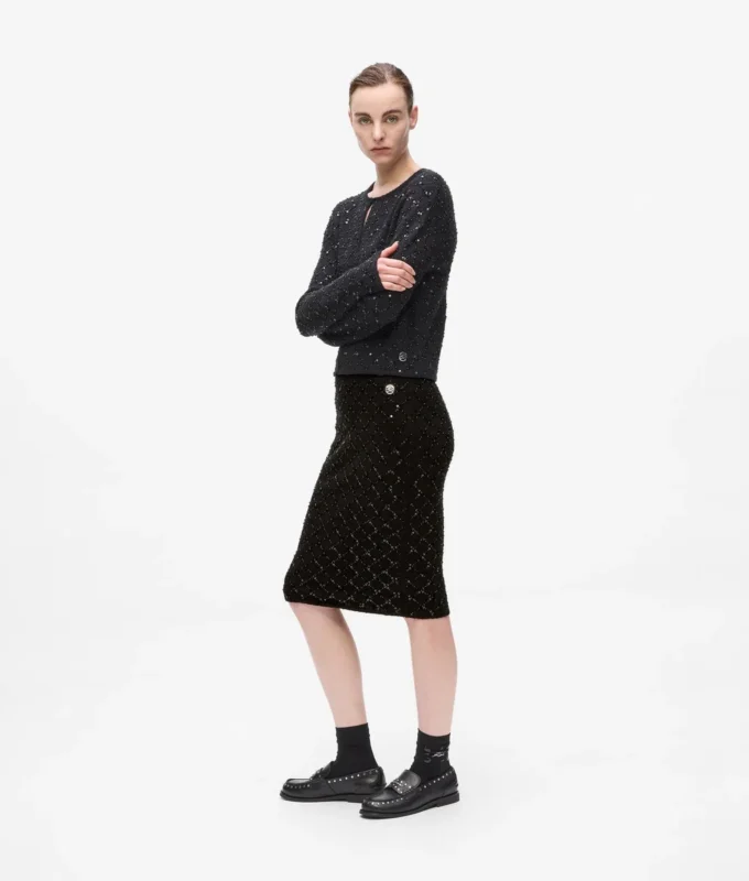 Pailletten-Strickrock Pailletten-Strickrock