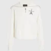 Paris Sketch Sweatshirt mit halbem Reißverschluss Paris Sketch Sweatshirt mit halbem Reißverschluss