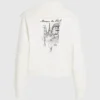 Paris Sketch Sweatshirt mit halbem Reißverschluss Paris Sketch Sweatshirt mit halbem Reißverschluss
