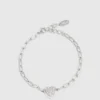 PAVÉ-HERZ-ANHÄNGER-ARMBAND PAVÉ-HERZ-ANHÄNGER-ARMBAND