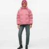 Perlmuttfarbene Pufferjacke Perlmuttfarbene Pufferjacke