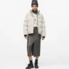 Perlmuttfarbene Pufferjacke Perlmuttfarbene Pufferjacke
