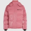 Perlmuttfarbene Pufferjacke Perlmuttfarbene Pufferjacke