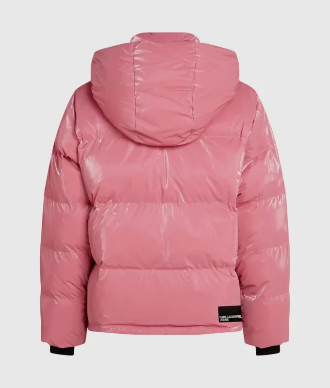 Perlmuttfarbene Pufferjacke Perlmuttfarbene Pufferjacke