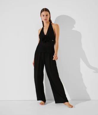 PLISSÉ BEACH PANTS