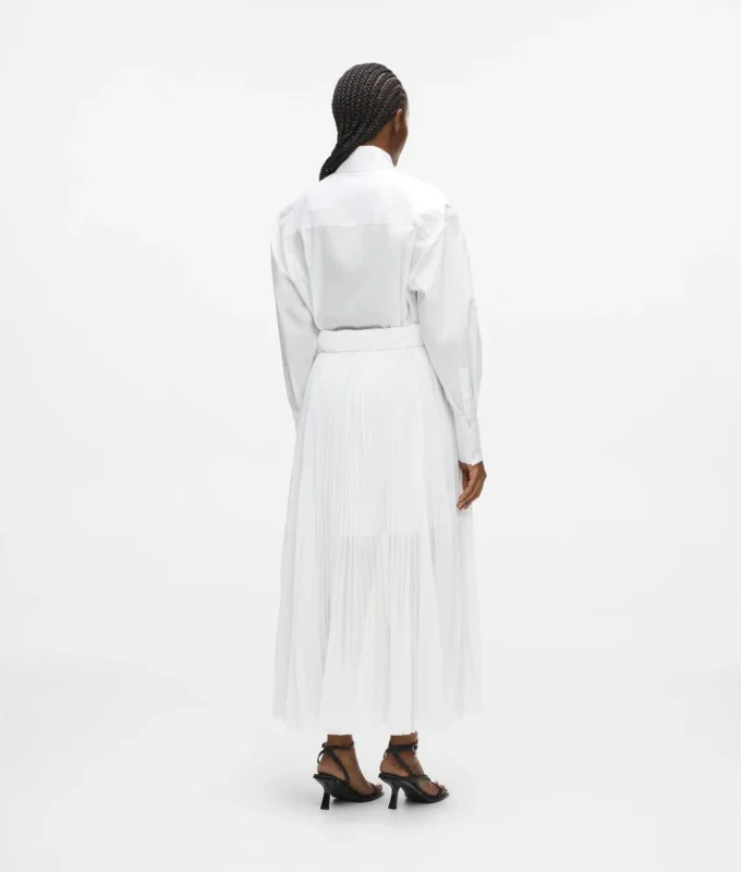 Plissee-Einsatz-Hemdkleid Plissee-Einsatz-Hemdkleid