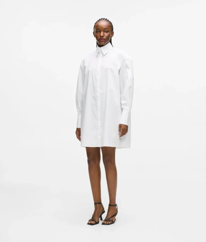 Plissee-Einsatz-Hemdkleid Plissee-Einsatz-Hemdkleid