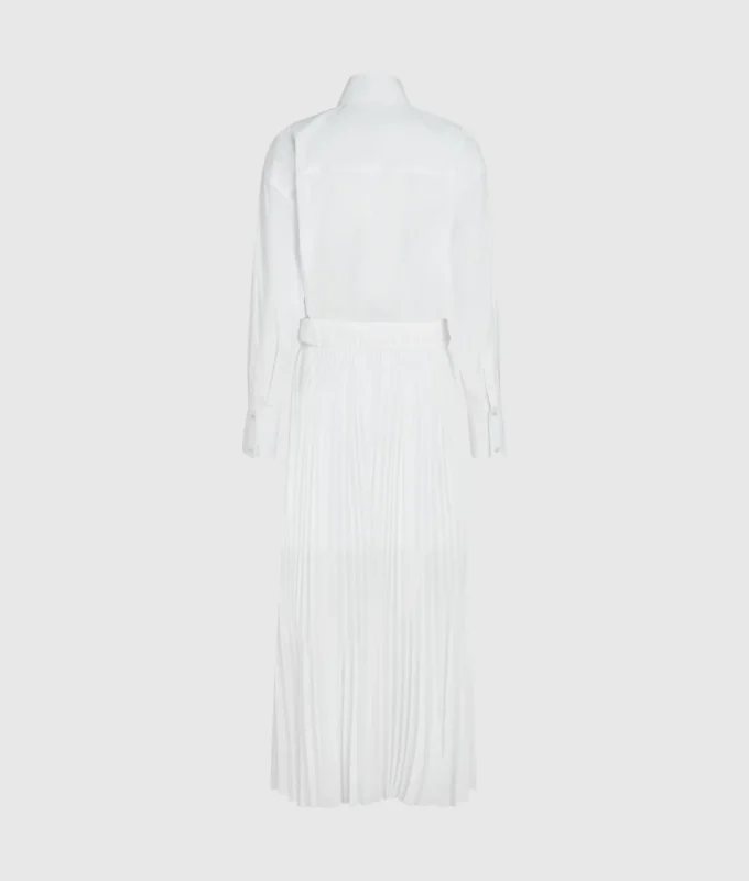 Plissee-Einsatz-Hemdkleid Plissee-Einsatz-Hemdkleid