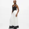 Plissierte Hose mit weitem Bein Plissierte Hose mit weitem Bein