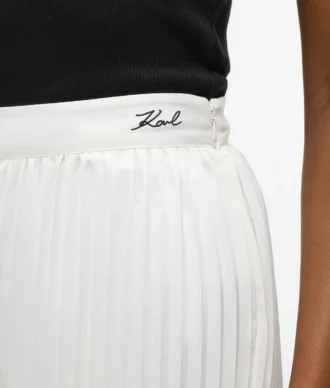 Plissierte Hose mit weitem Bein Plissierte Hose mit weitem Bein