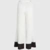 Plissierte Hose mit weitem Bein Plissierte Hose mit weitem Bein