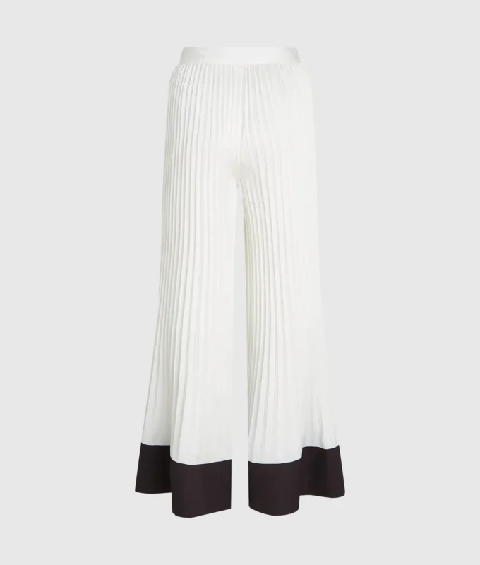 Plissierte Hose mit weitem Bein Plissierte Hose mit weitem Bein