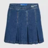 Plissierter Minirock aus Denim Plissierter Minirock aus Denim