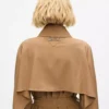 Plissierter Trenchcoat