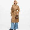Plissierter Trenchcoat