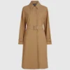 Plissierter Trenchcoat