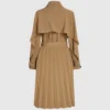Plissierter Trenchcoat