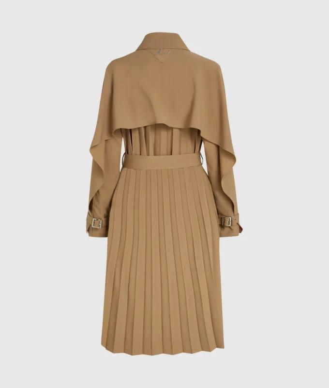 Plissierter Trenchcoat