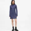 Plissiertes Strickkleid