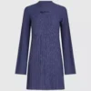 Plissiertes Strickkleid