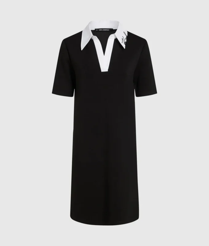 Polo-Kleid mit charakteristischem Kragen Polo-Kleid mit charakteristischem Kragen