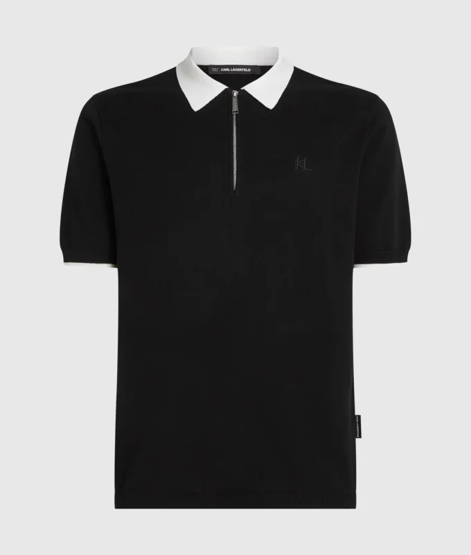 Polohemd mit kontrastierendem Kragen Polohemd mit kontrastierendem Kragen