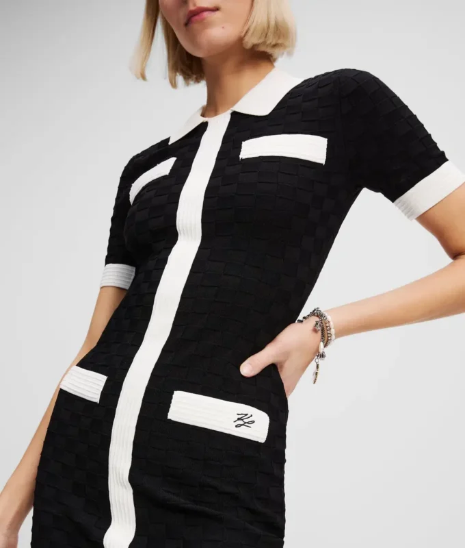 POLOKLEID MIT KONTRASTFARBIGER Paspelierung POLOKLEID MIT KONTRASTFARBIGER Paspelierung